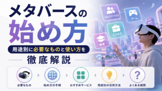 メタバースの始め方｜用途別に必要なものと使い方を徹底解説
